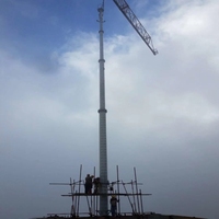 Antenne de télécommunication, mât autoportant de 20 m, tour Wifi, tour de télécommunication en acier à tube unique, poteau GSM MW de 40 m, monopôle de 30 mètres