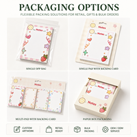 Bloc-notes adhésif personnalisé avec logo 4x6 pouces - 50 feuilles, blocs-notes en vrac en papier recyclé, épreuve de marque gratuite pour coffrets cadeaux d'entreprise