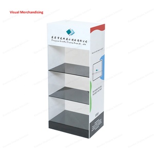 Tùy chỉnh trắng 3 tầng hút phụ kiện tủ Acrylic thuốc lá hiển thị đứng cho triển lãm thương mại - Product Image 3