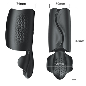 Masturbador Masculino de Silicona Recargable con Vibrador, Dispositivo de Entrenamiento para Pene y Juguete Sexual con Vibración - Product Image 6