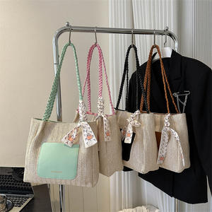 Summer 2026 Bestseller Straw Woven <b>Bags</b> for Women, <b>Sweet</b> Woven Large Capacity Tote Shoulder <b>Bag</b>, Fresh and Simple Handbag - Product Image 4