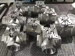 Furui L T Port NPT BSPT <span class=keywords><strong>BSPP</strong></span> Filetage Acier Inoxydable 304 Vente en gros Vanne à boisseau sphérique à 3 voies ISO5211 Mountain Pad - Product Image 4