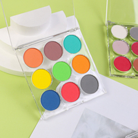 Newby 9 pièces/ensemble Poudre à ongles magique effet miroir pigmentée dégradée, mélange de couleurs, excellent effet d'art des ongles pour la décoration des ongles en DIY