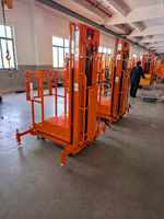 Chariot mobile semi-électrique à plateforme, capacité de charge 200 kg, élévation verticale 3,3 m, pour l'approvisionnement de marchandises en entrepôt sur grande hauteur