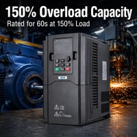 Variateur de fréquence AC SPX à prix compétitif 0,75-30 kW, triphasé 380 V, avec contrôle vectoriel MPPT intégré, monophasé/triphasé