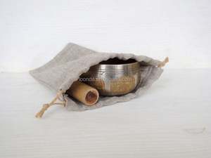 ถุงผ้าลินินคุณภาพสูงแบบมีเชือกสำหรับใส่เครื่องครัว - Product Image 4