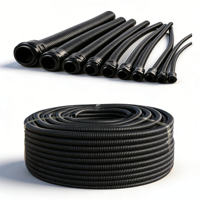 Protection des câbles, protection des fils électriques, ignifuge, nylon PA PE PVC PP, conduit en plastique ondulé