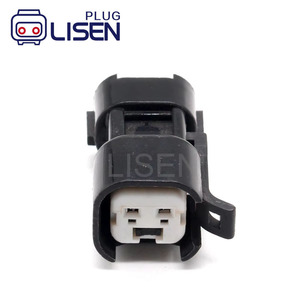 Injecteur de carburant électrique <span class=keywords><strong>Bosh</strong></span> 2 broches EV6 adaptateurs connecteurs EV14 US CAR (femelle) à D Enso (mâle) - Product Image 1