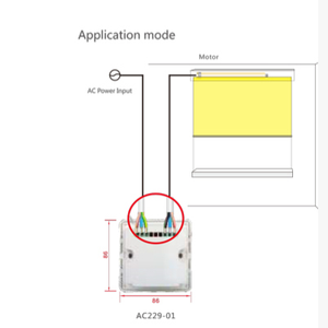 Aok Ac229-1 Nhà Thông Minh Không Dây Điều Khiển Từ Xa Duy Nhất Đường Loại Tường Đài Phát Thanh Receiver Với Màn Hình Cảm Ứng Từ Xa Thiết Bị Chuyển Mạch - Product Image 3