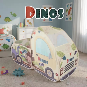 Tente de jeu pour enfants, sans installation, verte, en forme de dinosaure, tente à bulles, tente de camping, maison de jeu pour enfants - Product Image 4