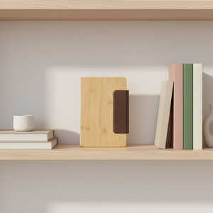 Agenda scolaire en bois A5 exclusif transfrontalier Wenshun, fermeture magnétique, personnalisable, couture à la main, cadeau de bureau professionnel - Product Image 1