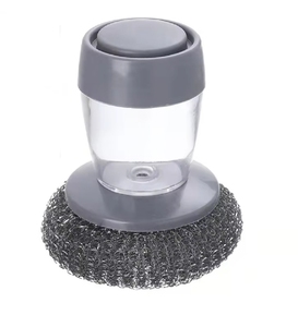 Sunshine <span class=keywords><strong>cucina</strong></span> detersivo sapone per lavastoviglie strumento strumento automatico distributore liquido lungo manico PP materiale lungo spugna di palma - Product Image 1