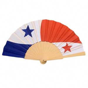 พัดมือพับได้ทำจากไม้ ผ้าทนทาน ดีไซน์ตามสั่ง - Product Image 3