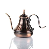 ตุรกีกาต้มน้ำทองแดงหม้อชาแก้วหยดกาแฟกาต้มน้ำ650มิลลิลิตร