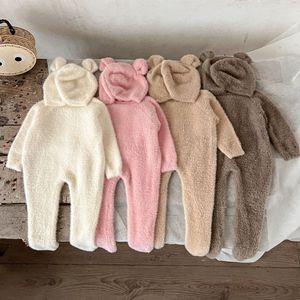 Ins Baby mono <span class=keywords><strong>100</strong></span> días de invierno Bebé Ropa de piel lindo oso bolsa pie mameluco fuera - Product Image 2