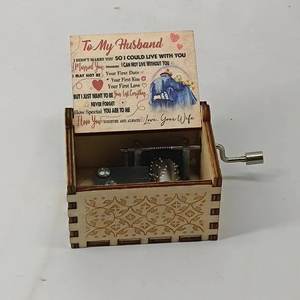 Sei il mio amore del sole manovella a mano carillon in legno carillon personalizzato la tua musica e il tuo Design - Product Image 3