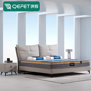 Sofá de tapicería de cuero de lujo para cama suave tamaño king moderna con almacenamiento de diseño contemporáneo para el hogar, muebles de hotel - Product Image 2