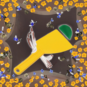 Shengxiangmei GLQ02 Nouvel Outil d'Apiculture : Pelle à Couvercle Ouvert en Plastique Jaune pour Nettoyage de Nids d'Abeilles et <span class=keywords><strong>Pollen</strong></span> - Product Image 3