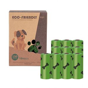 Sacs à déjections canines parfumés personnalisés en gros, étanches, avec distributeur et attache pour laisse - Product Image 2