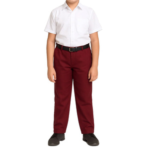 ชุดเครื่องแบบนักเรียนผู้หญิงสำหรับผู้ใหญ่คุณภาพสูงเสื้อเชิ้ตสีขาวกรมท่ากางเกงผ้าฝ้าย100% ปรับแต่งได้สำหรับกิจกรรมทางการของโรงเรียน - Product Image 3