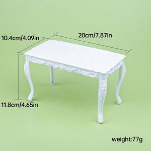 Mini-meubles au prix le plus bas, ensemble de chaises et de table <span class=keywords><strong>en</strong></span> plastique pour poupées, <span class=keywords><strong>chaise</strong></span> pour poupées - Product Image 2