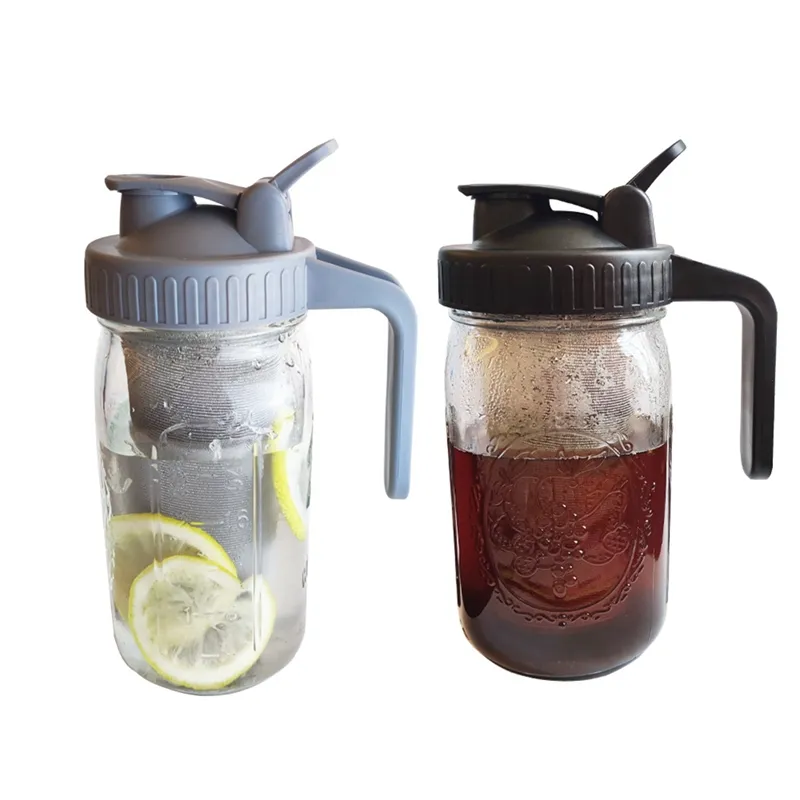 Kit de infusión de té, cafetera de fermentación en frío de 100 micras, 150 Filtro de malla de acero inoxidable, accesorio prémium que se ajusta a todos los tarros de Mason de boca ancha