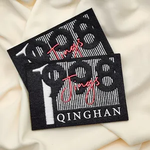 Wholesale Custom embroidery patches with TPU heat transfer printed 3d silicone label Multi-process patches for clothing