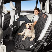 Housse de siège auto de luxe pour animaux de compagnie, pour siège arrière, imperméable, non rembourrée, protection de siège pour chien, design antidérapant, convient aux voitures, SUV, camions