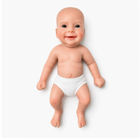 12 Zoll Vollplatin-Silikon Reborn-Babypuppe, Lebensechte Neugeborenen-Simulationspuppe, Sammlerstück Spielzeugfigur Heimdekoration