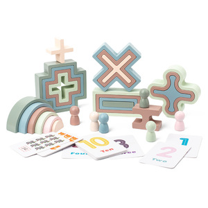 Học Toán Thêm, Trừ, Nhân, Chia Xếp Chồng Gỗ Cầu Vồng Xây Dựng Khối Đồ Chơi Cho Trẻ Mới Biết Đi - Product Image 4