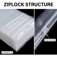 Sac robuste en PE transparent à fond carré, épaisseur personnalisée 0,08 mm-0,16 mm, protection extra épaisse pour machines, vente en gros OEM