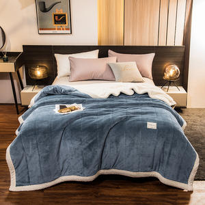 Moderno personalizzato tutti amano all'ingrosso a buon mercato di visone di alta qualità arazzo coperta da viaggio - Product Image 5