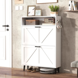 Стеллаж для обуви в фермерском стиле, с двумя откидными ящиками - Product Image 4