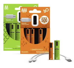 Batterie NiMH AA AAA Rechargeable haute capacité 1000mAh 500 Cycles 1.2v Batteries Double A préchargées, faible autodisque