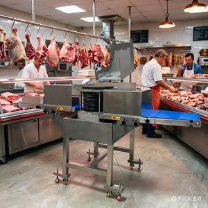 Equipo de Corte de Carne Industrial de Acero Inoxidable de Alta Precisión, Rebanadora Eléctrica de Carne para Cocinas Centrales - Product Image 2