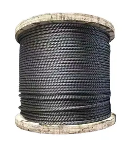 Smooth oily steel wire rope 6 * 37+FC/6 * 19 hemp core soft oil wire rope for crane lifting and crane use