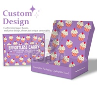Emballage en papier personnalisé pour Mochi Donuts Gaufre Pâtisserie Biscuits Dessert Boulangerie Gâteau Puff Crêpes Macaron Pain Emballage Boîte