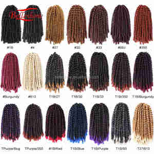 Venta caliente 8 'Spring Twist Venta al por mayor Spring Twist Trenzas de ganchillo sintéticas Bundle Hair - Product Image 3