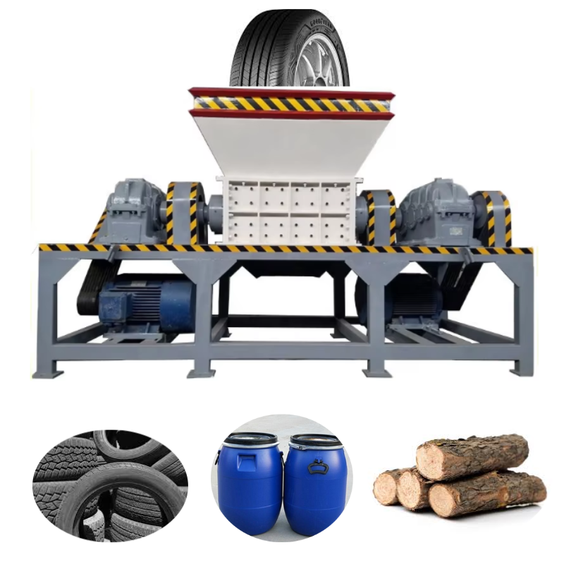 Waste Rubber Processing Machine Double Shaft