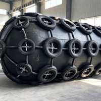 Fender pneumatique HAOHANG en caoutchouc naturel 50 KPa, absorption d'énergie élevée, faible force de réaction pour l'amarrage des navires et le transfert offshore