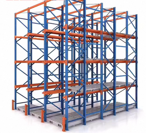 חם מכירה סלקטיבי מתלה מערכת אחסון מתכת חובה כבדה עבור מחסנים כונן-בעיצוב עם קיפול תכונה - Product Image 1