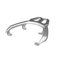 Porte-bagages arrière de moto en alliage d'aluminium gris haute résistance et durable pour UHR150