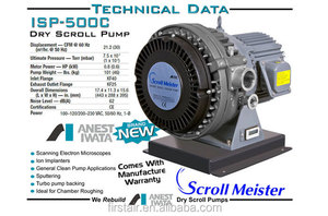 Pompe à vide dentaire sans huile Anest Meister Lab ISP-500C fabriquée au Japon - Product Image 3