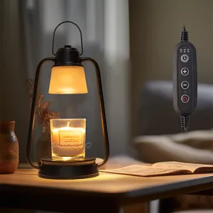 Lüks elektrikli balmumu eriyik lambası fener koku mum isıtıcı lamba hediyeler için anne, yatak odası ev dekor
