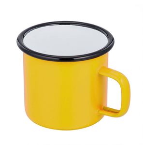 Mug en émail vintage personnalisé, coloré, imprimé, pas cher, sublimation, qualité garantie, en fonte, écologique, minimaliste - Product Image 4