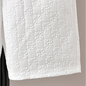 Conjunto de 2 Piezas de Verano Ecológico para Hombre RoseSeek, Ropa de Playa y Vacaciones, Texturizado, 100% Fibra de Bambú, con Pedrería, Manga Corta, con Botones - Product Image 6