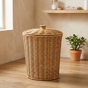 Cesta de Almacenamiento de Mimbre Tejida a Mano Multifuncional Ecológica de Alta Calidad con Tapa - Product Image 2