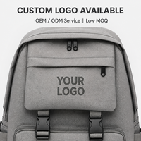 Sac à dos étudiant grande capacité avec logo personnalisé, en polyester imperméable, sac d'école multicouche, sac à dos de voyage pour ordinateur portable avec faible MOQ