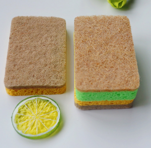 Éponge de nettoyage en cellulose biodégradable en microfibre de maille réutilisable écologique naturelle Éponge à récurer pour nettoyer la cuisine - Product Image 5