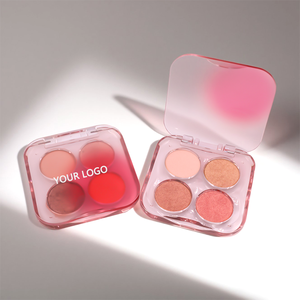 Nhà máy chuyên nghiệp xách tay kích thước 4 màu nhựa Eyeshadow Palette Matte sắc tố lung linh Pearlescent bóng mắt - Product Image 2